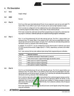 浏览型号AT89S52-24SI的Datasheet PDF文件第4页