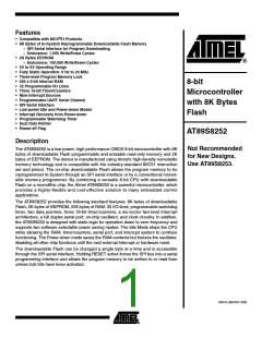 浏览型号AT89S8252_06的Datasheet PDF文件第1页