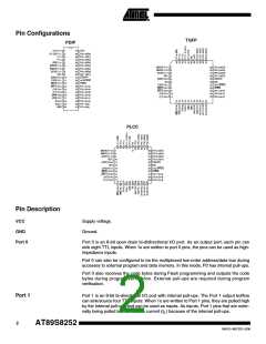 浏览型号AT89S8252_06的Datasheet PDF文件第2页