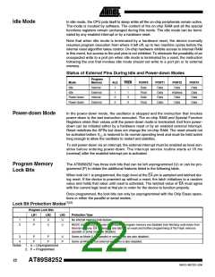 浏览型号AT89S8252_06的Datasheet PDF文件第22页