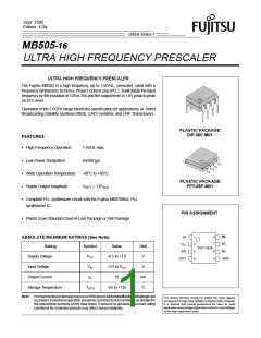 浏览型号MB87006A的Datasheet PDF文件第1页