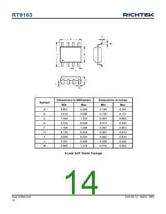 浏览型号RT9183H-12GGF的Datasheet PDF文件第14页