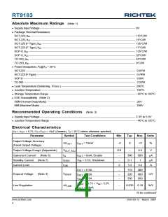 浏览型号RT9183H-12GGF的Datasheet PDF文件第4页