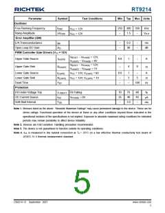 浏览型号RT9214的Datasheet PDF文件第5页