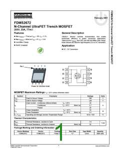 浏览型号FDMS2672的Datasheet PDF文件第1页
