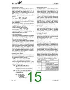 浏览型号HT36F2的Datasheet PDF文件第15页