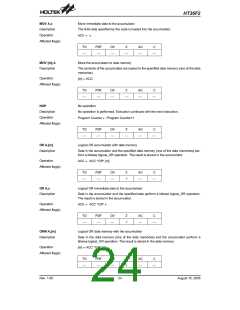 浏览型号HT36F2的Datasheet PDF文件第24页