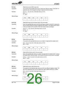 浏览型号HT36F2的Datasheet PDF文件第26页