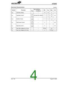 浏览型号HT36F2的Datasheet PDF文件第4页