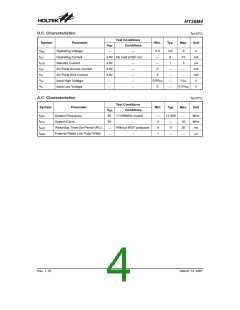浏览型号HT36M4_07的Datasheet PDF文件第4页