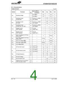 浏览型号HT46R47E的Datasheet PDF文件第4页
