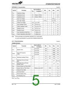 浏览型号HT46R47E的Datasheet PDF文件第5页