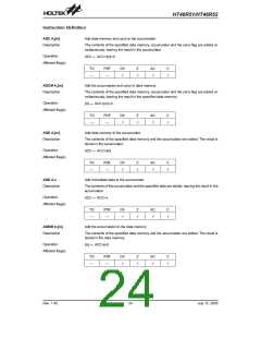 浏览型号HT46R51的Datasheet PDF文件第24页