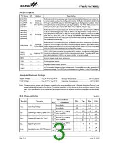 浏览型号HT46R51的Datasheet PDF文件第3页