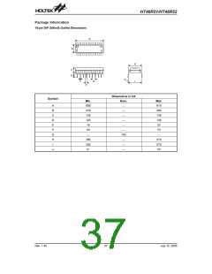 浏览型号HT46R51的Datasheet PDF文件第37页