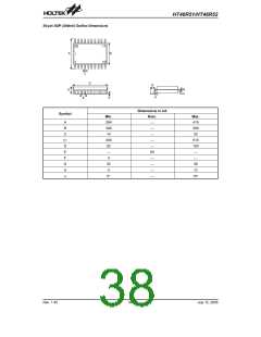 浏览型号HT46R51的Datasheet PDF文件第38页