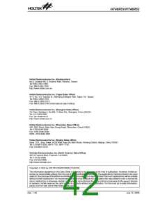 浏览型号HT46R51的Datasheet PDF文件第42页