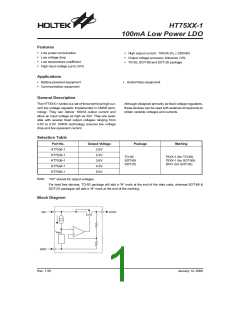 浏览型号HT7533-1的Datasheet PDF文件第1页