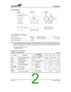 浏览型号HT7533-1的Datasheet PDF文件第2页