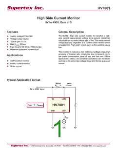 浏览型号HV7801的Datasheet PDF文件第1页