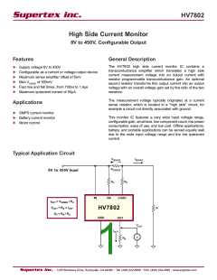 浏览型号HV7802的Datasheet PDF文件第1页