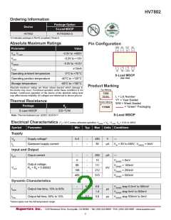 浏览型号HV7802的Datasheet PDF文件第2页