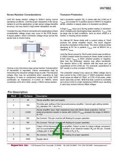 浏览型号HV7802的Datasheet PDF文件第4页
