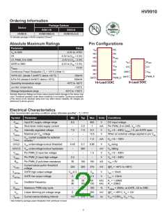 浏览型号HV9910LG-G的Datasheet PDF文件第2页