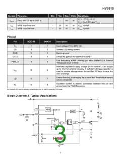 浏览型号HV9910LG-G的Datasheet PDF文件第3页