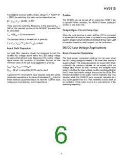 浏览型号HV9910LG-G的Datasheet PDF文件第6页