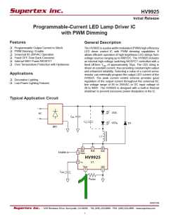 浏览型号HV9925SG-G的Datasheet PDF文件第1页