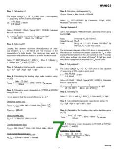 浏览型号HV9925SG-G的Datasheet PDF文件第7页