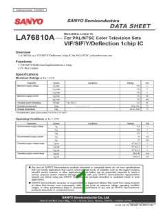 浏览型号LA76810A的Datasheet PDF文件第1页