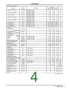 浏览型号LA76810A的Datasheet PDF文件第4页
