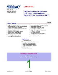 浏览型号LAN83C185_03的Datasheet PDF文件第1页