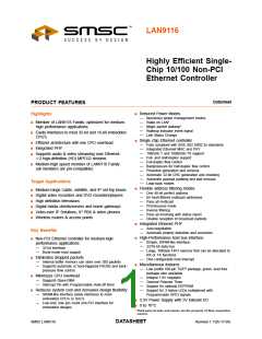浏览型号LAN9116的Datasheet PDF文件第1页