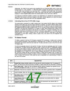 浏览型号LAN9116的Datasheet PDF文件第47页