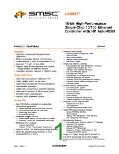 浏览型号LAN9217-MT-E2的Datasheet PDF文件第1页