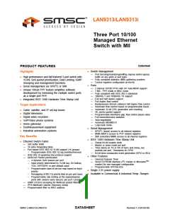浏览型号LAN9313I的Datasheet PDF文件第1页