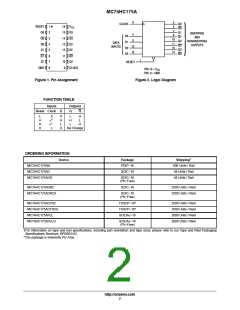 浏览型号MC74HC175AFELG的Datasheet PDF文件第2页