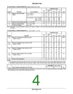 浏览型号MC74HC175AFELG的Datasheet PDF文件第4页