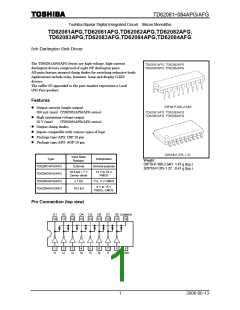 浏览型号TD62083AFG的Datasheet PDF文件第1页