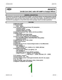 浏览型号AK4370VN的Datasheet PDF文件第1页