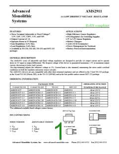 浏览型号AMS2911CD-5.0的Datasheet PDF文件第1页