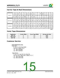 浏览型号APR3021-21B的Datasheet PDF文件第15页