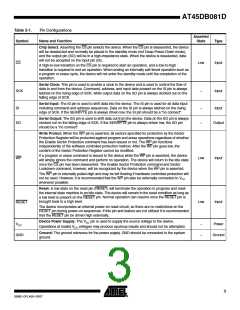 浏览型号AT45DB081D-SU-2.5的Datasheet PDF文件第3页