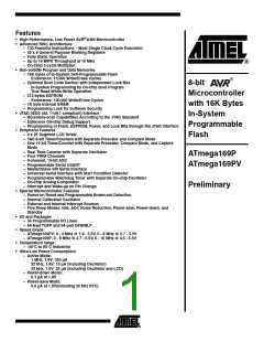 浏览型号ATMEGA169PV的Datasheet PDF文件第1页