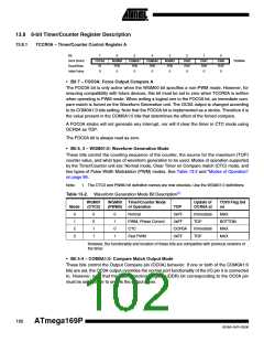 浏览型号ATMEGA169PV的Datasheet PDF文件第102页