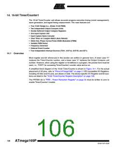 浏览型号ATMEGA169PV的Datasheet PDF文件第106页