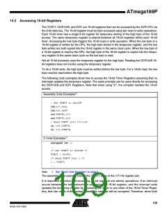 浏览型号ATMEGA169PV的Datasheet PDF文件第109页